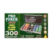 Zestaw 300 żetonów  Pro Poker Alu-Case